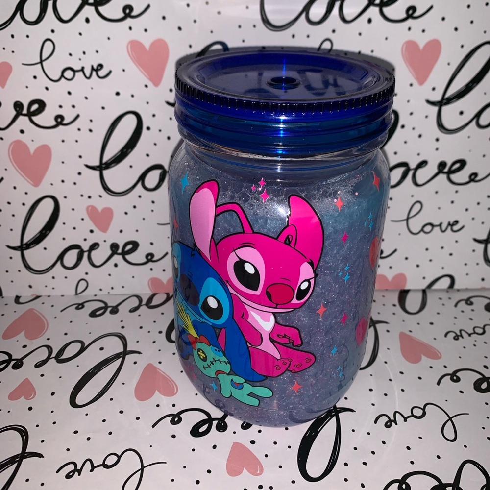 Stitch Couple SnowGlobe Mug
